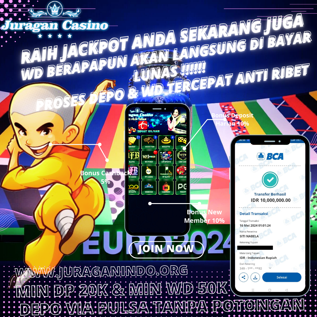 BUKTI KEMENANGAN MEMBER SETIA JURAGAN CASINO