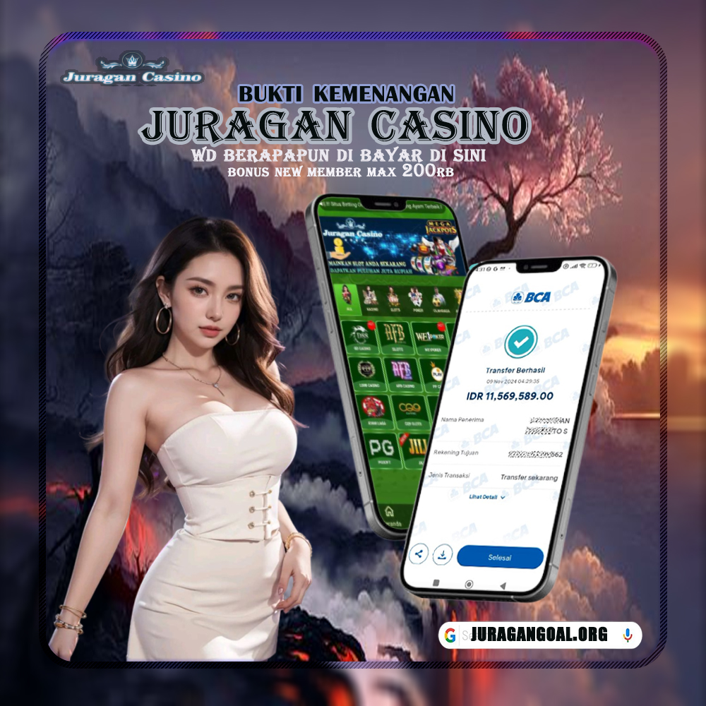 BUKTI KEMENANGAN MEMBER SETIA JURAGAN CASINO TGL 09 NOVEMBER 2024