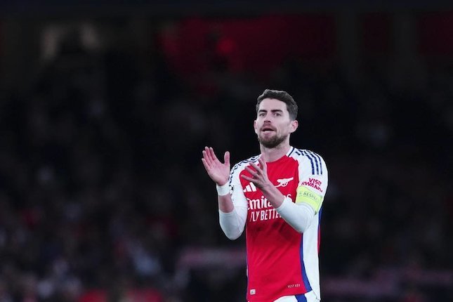 Gelandang Arsenal Jorginho dalam laga Liga Champions melawan Monaco, Kamis (12/12/2024) WIB