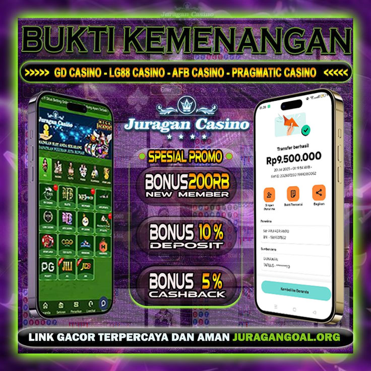 BUKTI KEMENANGAN MEMBER SETIA JURAGAN CASINO 20 JULI 2025